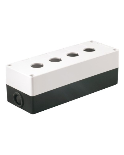 Корпус КП104 для кнопок 4 места белый (BKP10-4-K01). Корпус для кнопочных постов. IEK в Новомосковске