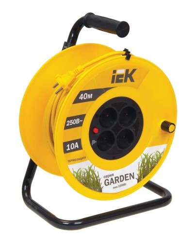 УК40 4 места, 40м (WKP23-10-04-40). Удлинитель на катушке Garden. IEK в Новомосковске