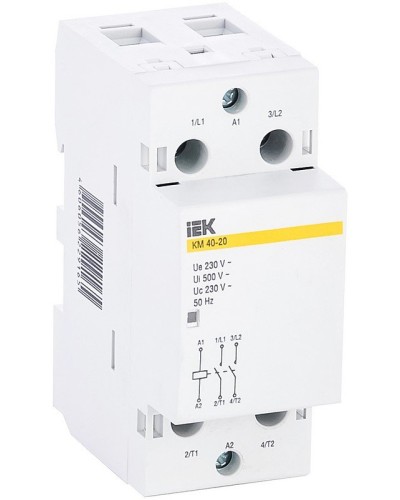 Контактор модульный КМ40-20 AC (MKK11-40-20). Контактор модульный. IEK в Новомосковске