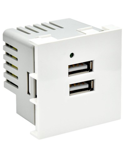 Розетка USB A+A 4,2А PRIMER РКЮ-23-40-П белый IEK PR-KK40D-RU-0-2-AA-K01). Розетка USB. IEK в Новомосковске