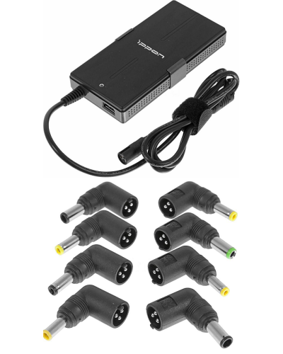Блок питания Ippon S65U автоматический 65W 15V-19.5V 11-connectors 3.5A 1xUSB 2.1A, LED индикатор (651781). Блок питания. Ippon в Новомосковске