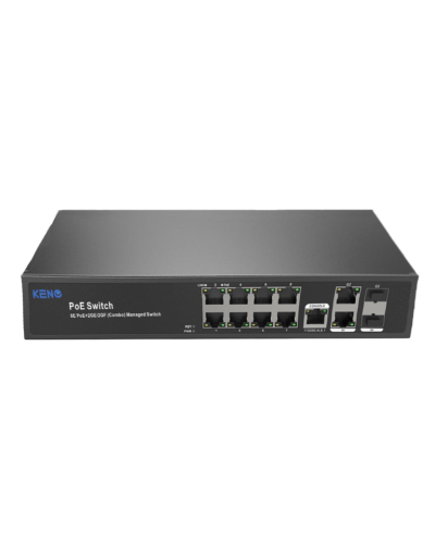 KN-SW802SFP/M2. Коммутатор с питанием по PoE. KENO в Новомосковске