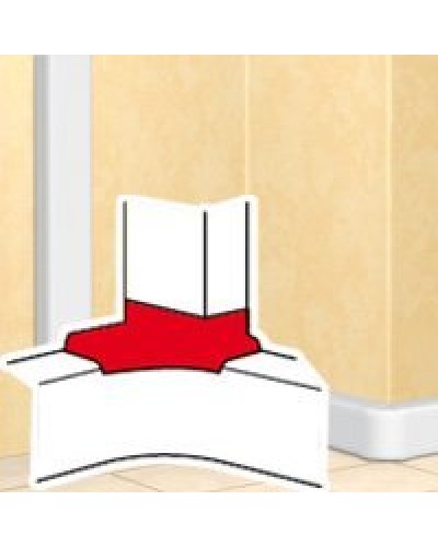 Отвод угловой для короба DLP 35х80/105, 50х80/150 (010763): Отвод угловой в Новомосковске