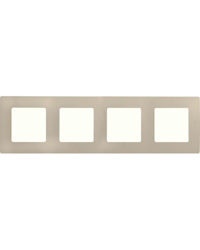 Рамка 4 поста ETIKA, слоновая кость (672514). Рамка. LegranD в Новомосковске