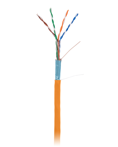 F/UTP 4pair, Cat5e, In, LSZH (EC-UF004-5E-LSZH-OR). Кабель «витая пара» (LAN) для структурированных систем связи. NETLAN в Новомосковске