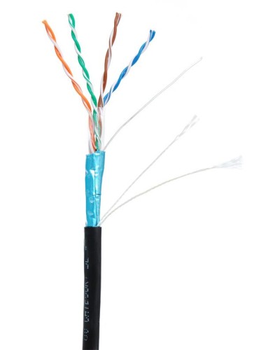 F/UTP 4pair, Cat5e, Out, PE (EC-UF004-5E-PE-BK-1). Кабель «витая пара» (LAN) для структурированных систем связи. NETLAN в Новомосковске