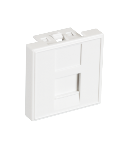 EC-IMF-1-WT-10 (10шт). Вставка 45x45 (Mosaic) для 1 модуля Keystone Jack. NETLAN в Новомосковске