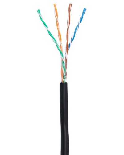 U/UTP 4pair, Cat5e, Out, PE (EC-UU004-5E-PE-BK-1). Кабель «витая пара» (LAN) для структурированных систем связи. NETLAN в Новомосковске