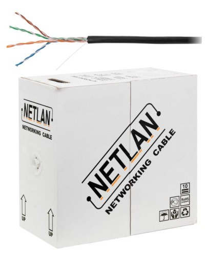 U/UTP 4pair, Cat5e, Out, PE, CCA (CCA-UU004-5E-PE-BK) . Кабель «витая пара» (LAN) для структурированных систем связи. NETLAN в Новомосковске