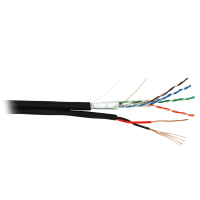 F/UTP 4pair, Cat5e, Out, PVC+PWR (EC-UF004-5E-PC150-PE-BK). Кабель «витая пара» (LAN) для структурированных систем связи. NETLAN