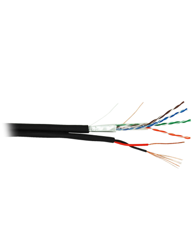 F/UTP 4pair, Cat5e, Out, PVC+PWR (EC-UF004-5E-PC150-PE-BK). Кабель «витая пара» (LAN) для структурированных систем связи. NETLAN в Новомосковске