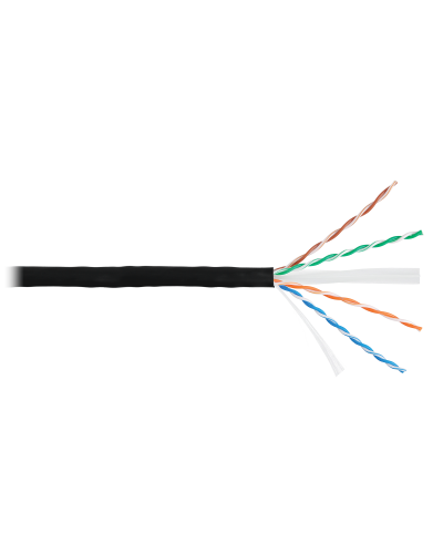 U/UTP 4pair, Cat6, Solid, Out, PVC (NMC 4140B-BK). Кабель «витая пара» (LAN) для структурированных систем связи. NIKOMAX в Новомосковске