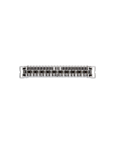 NMC-PL10-CU-10 (10 шт). Плинт неразмыкаемый, (0...9), крепление под кронштейн и круглые направляющие. NIKOMAX в Новомосковске