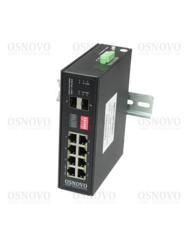 SW-80802/I(Port 90W, 300W). Коммутатор с PoE. OSNOVO в Новомосковске