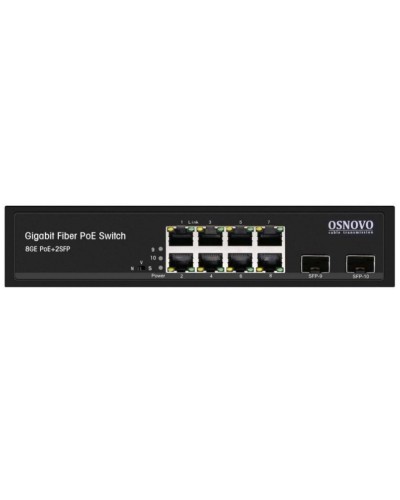 SW-80802(150W). Промышленный PoE коммутатор Gigabit Ethernet на 10 портов. OSNOVO в Новомосковске