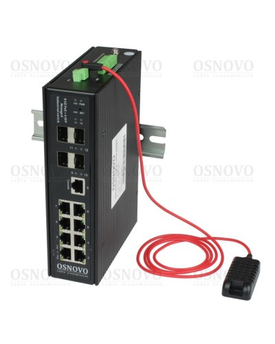 SW-80804/ILS(port 90W,300W). Коммутатор с PoE. OSNOVO в Новомосковске