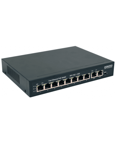 SW-20820(120W). Коммутатор 10-портовый  Gigabit Ethernet с PoE. OSNOVO в Новомосковске