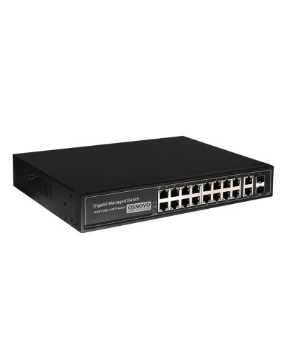 SW-8182/L(300W). Коммутатор 16-портовый  Gigabit Ethernet с PoE. OSNOVO в Новомосковске