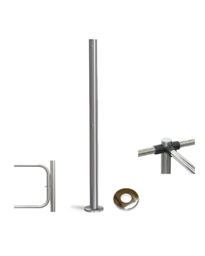 PERCo-BH02 2-16 с крышкой. Стойка с отверстием под стопорный механизм поворотной секции. PERCo в Новомосковске