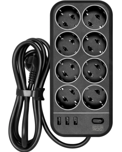 SP-08 USB03AB 3,0 M. Сетевой фильтр. POWERCOM в Новомосковске