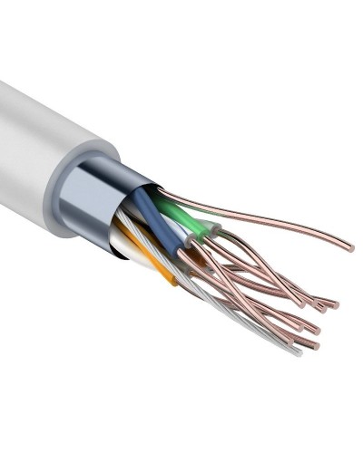 F/UTP Light, CAT 5, PVC, 4PR, 26AWG, INDOOR, SOLID, серый, 305м, PROconnect (01-0148). Кабель «витая пара» (LAN) для структурированных систем связи. PROCONNECT в Новомосковске