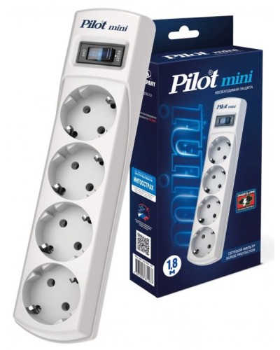 Pilot mini 1.8м. Сетевой фильтр. Pilot в Новомосковске