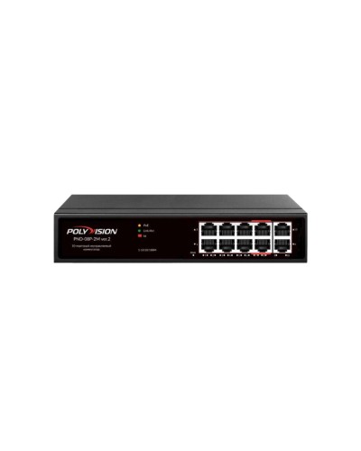 PND-08P-2M v.2. Коммутатор 10-портовый с функцией PoE. Polyvision в Новомосковске