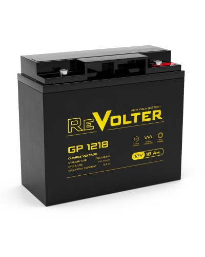Revolter GP 1218. Аккумулятор автомобильный герметичный свинцово-кислотный. Revolter в Новомосковске