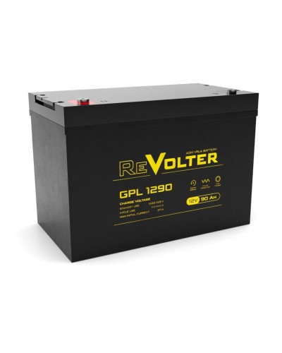 Revolter GPL 1290. Аккумулятор автомобильный герметичный свинцово-кислотный. Revolter в Новомосковске