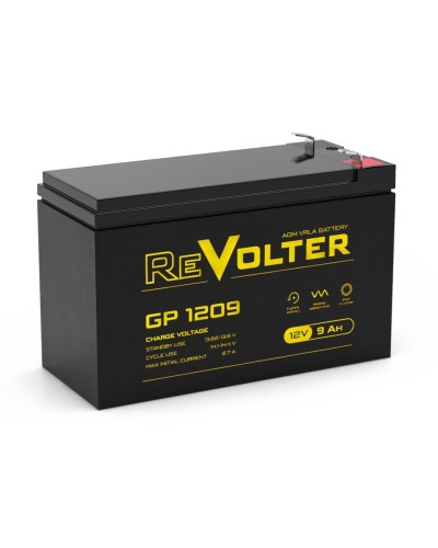 Revolter GP 1209. Аккумулятор автомобильный герметичный свинцово-кислотный. Revolter в Новомосковске