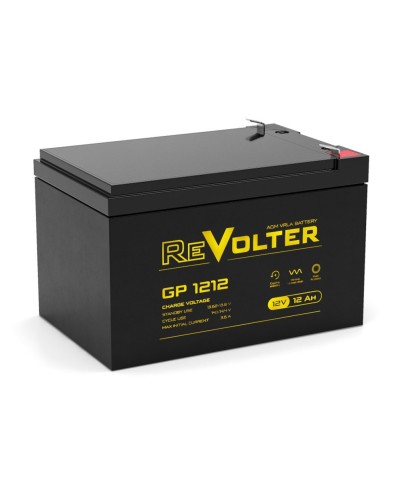 Revolter GP 1212. Аккумулятор автомобильный герметичный свинцово-кислотный. Revolter в Новомосковске