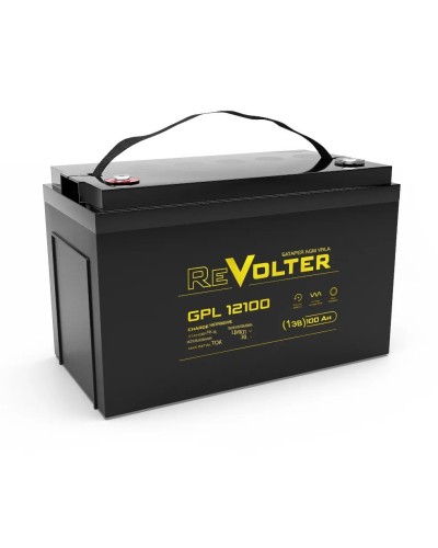 Revolter GPL 12100. Аккумулятор автомобильный герметичный свинцово-кислотный. Revolter в Новомосковске
