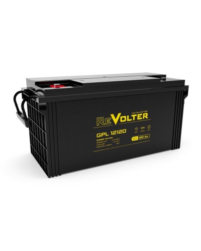 Revolter GPL 12120. Аккумулятор автомобильный герметичный свинцово-кислотный. Revolter в Новомосковске