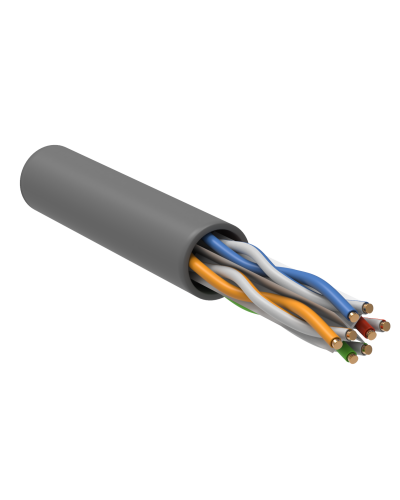U/UTP, CAT 6, ZH нг(А)-HF, 4PR, 23AWG, INDOOR, SOLID, серый, 305 м, REXANT (01-0067). Кабель «витая пара» (LAN) для структурированных систем связи. Rexant в Новомосковске