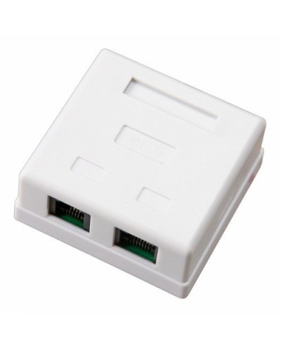 Розетка компьютерная внешняя, 2-порта RJ-45 (8P8C), UTP CAT 6 REXANT (03-0136): Розетка RJ-45 в Новомосковске