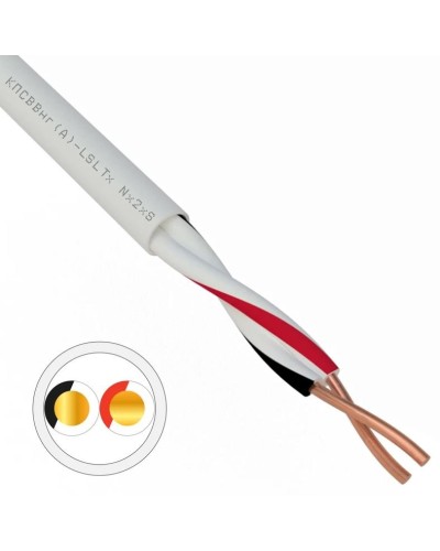 КПСВВнг(А)-LSLTx 1х2х1,0 REXANT (01-4872). Кабель для систем передачи данных пониженной пожароопасности c низким дымо- и газовыделением, с низкой токсичностью продуктов горения. Rexant в Новомосковске