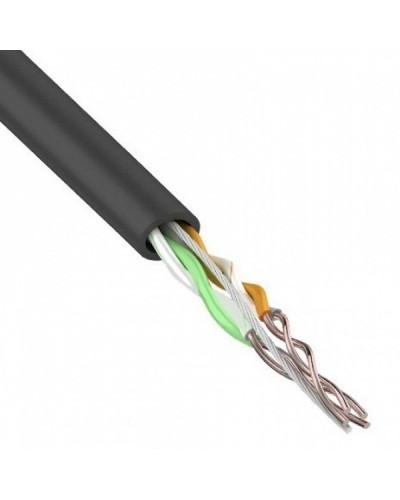 U/UTP, CAT 5e, PE, 2PR, 24AWG, OUTDOOR, SOLID, черный, 305м, REXANT (01-0025). Кабель «витая пара» (LAN) для структурированных систем связи. Rexant в Новомосковске