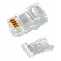 Разъем RJ-45(8P8C) под витую пару, UTP, CAT 6, с вставкой REXANT (05-1031). Разъем RJ-45. Rexant