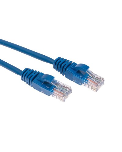 Патч-корд U/UTP, CAT 5e, RJ45-RJ45, 26AWG, LSZH, синий, 2м  REXANT (02-0104-2). Патч-корд UTP. Rexant в Новомосковске