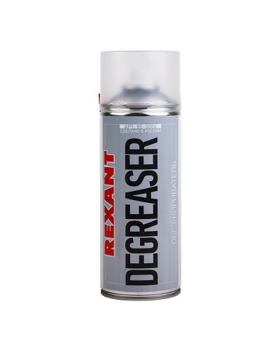 Очиститель обезжириватель DEGREASER, REXANT, 400 мл, аэрозоль (85-0006): Баллон с очистителем в Новомосковске