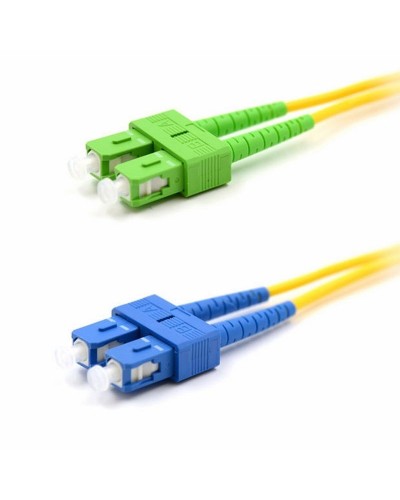 Патч-корд оптический переходной (SM), 9/125 (OS2), SC/APC-SC/UPC, (Duplex), PVC, 2м REXANT (50-2059): Патч-корд оптический в Новомосковске