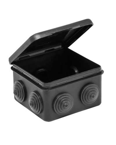 Коробка TYCO ОП 80х80х50мм откидная крышка УХЛ1 IP54 черный (67040МЧ). Коробка распределительная. RuVinil в Новомосковске