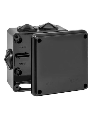 Коробка TYCO ОП 100х100х50мм УХЛ1 IP54 черный (67050Ч). Коробка распределительная. RuVinil в Новомосковске