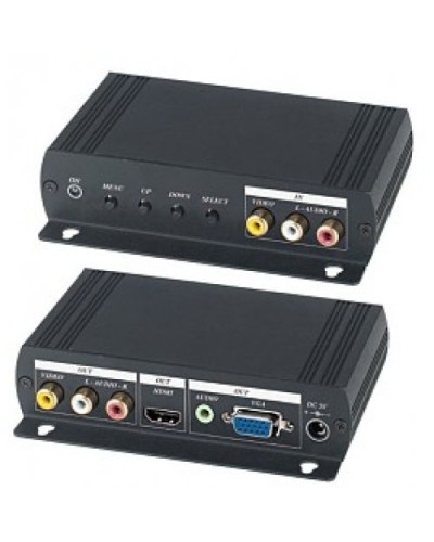AD001HH. Преобразователь композитного видео и аудиосигналов в VGA и HDMI. SC&T в Новомосковске