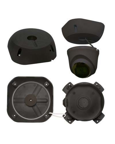 МК-4 PRO (цвет черный). Монтажная коробка для крепления уличных видеокамер. SLT в Новомосковске