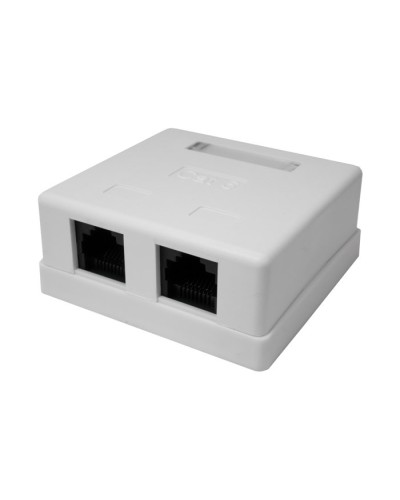 Розетка настенная RJ-45, 8P8C, Cat.6, 2 порта UTP (10-0310): Компьютерная розетка в Новомосковске