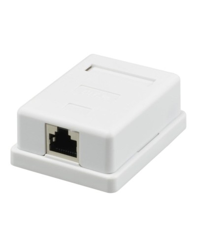 Розетка настенная RJ-45, 8P8C, Cat.5e, 1 порт FTP (10-0354). Компьютерная розетка. SUPRLAN в Новомосковске