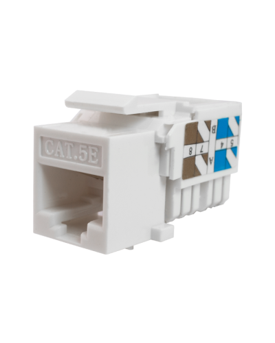 Модуль-вставка Keystone Кат5е, инстр.зад, белый UTP (10-0313): Вставка Keystone Jack RJ-45 в Новомосковске