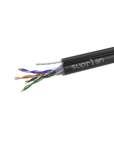 UTP Cat.5e 4x2xAWG24 Cu PE Outdoor T-FG8 (трос) Standard (01-0322-1). Кабель «витая пара» (LAN) для структурированных систем связи. SUPRLAN в Новомосковске