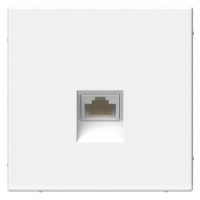 ArtGallery розетка RJ45, кат. 6Е, скрытой установки, механизм, белый (GAL000186). Розетка компьютерная. Systeme Electric